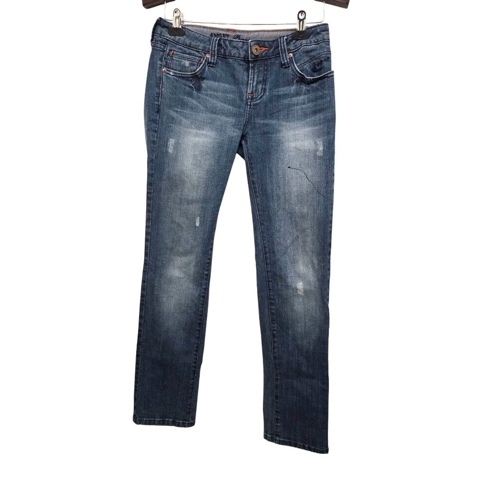 Angel Premium Young Medium Wash Straight-Leg Denim Jeans Size‎ 7